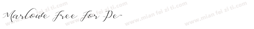 Marlowe Free For Pe字体转换